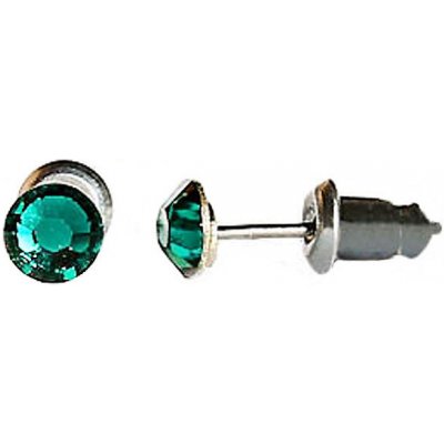 JSB Swarovski Elements s broušeným krystalem tvar tečka 713907 emerald tmavě zelené – Zboží Mobilmania