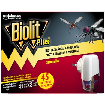 Biolit Plus elektrický odpařovač proti mouchám a komárům 30 nocí