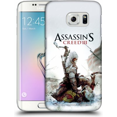 Zadní obal pro mobil Samsung Galaxy S6 EDGE - HEAD CASE - Assassins Creed III - Connor sekyra (Plastový kryt, obal, pouzdro na mobil Samsung Galaxy S6 EDGE - Herní motiv - Assassins Creed 3 - Connor v