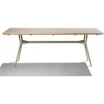 Tribu Jídelní stůl Branch, obdélníkový 210x98x75 cm, rám hliník white, deska teak – Hledejceny.cz