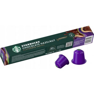 STARBUCKS Chocolate hazelnut Blonde roast kávové kapsle 10 ks – Zboží Dáma