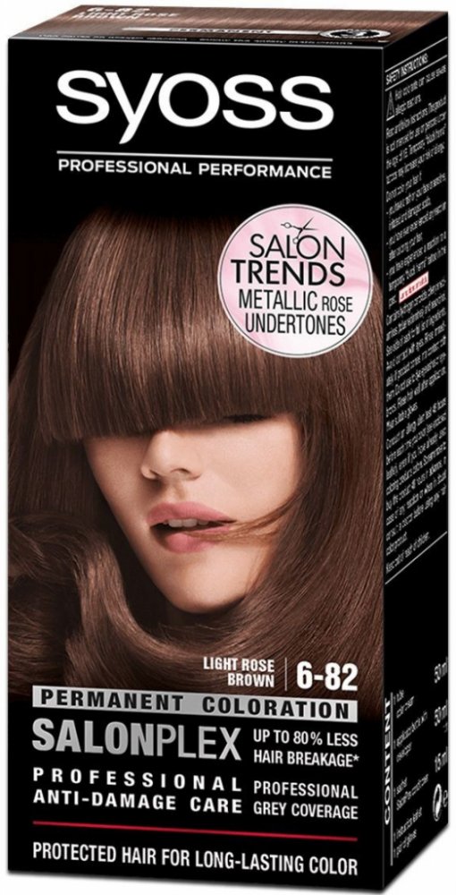 Syoss Color SalonPlex barva na vlasy 6-82 Světlý růžově hnědý |  Srovnanicen.cz