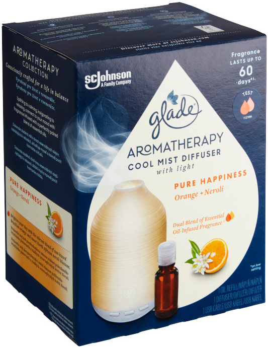 Glade Aromatherapy Cool Mist Diffuser Pure Hapiness 17,4 ml od 300 Kč -  Heureka.cz