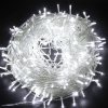Vánoční osvětlení ROSNEK 50M 500 LED pohádkové světlo bílé 8 světelných režimů strana zahrada vnitřní venkovní dekorace vánoční osvětlení