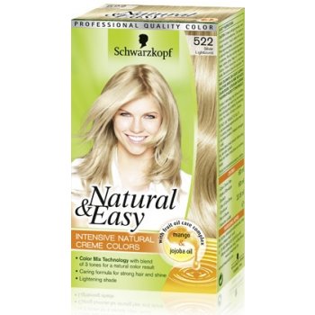 Schwarzkopf Natural & Easy 522 světle plavé stříbro barva na vlasy