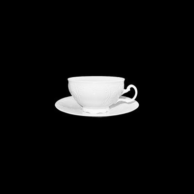Thun 1794 BERNADOTTE šálek na čaj s podšálkem bílý 360 ml – Zboží Mobilmania
