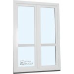 Kömmerling balkonové dveře 70 AD O+OS klapačka s příčkou levé bílá 150 x 240 cm jednostranná klika + madýlko + PVC rám – Hledejceny.cz