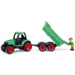Lena Auto Truckies traktor s vlečkou plast 32 cm s figurkou – Zbozi.Blesk.cz