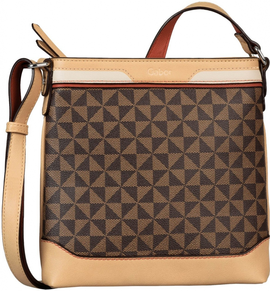 Gabor dámská syntetická kabelka crossbody 8926 136 BARINA WINTER mixed brown hnědá