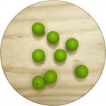 Silikonový korálek 15mm - kulatý Barva korálků: Zelená – Sleviste.cz