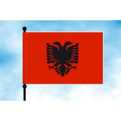 LIBEA, s.r.o. Albánie stolní vlaječka Uchycení: Dutinka (pro nasunutí) – Hledejceny.cz
