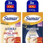 Sunar mléčná kaše XXL mix příchutí 6 x 340 g – Zboží Dáma