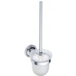 Bemeta RETRO Závěsná WC štětka s miskou 144313012 chrom / mléčné sklo – Zboží Dáma