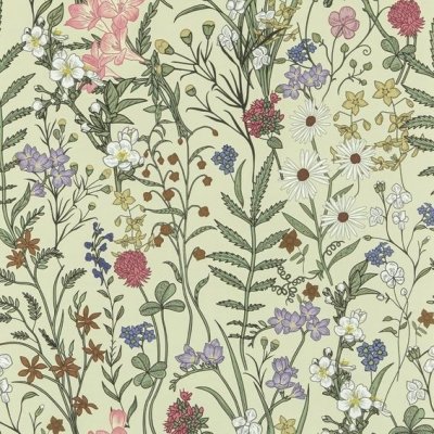 Abyssaly Samolepicí tapeta s hnědým květem, 44 cm x 1000 cm, lepidlo na nábytek, vinylová tapeta, – Zboží Dáma