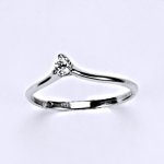 Čištín bílé zlato zirkon VR 201 – Zboží Dáma