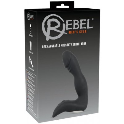 Rebel Prostate Plug Stimulator anální kolík Black recharge 14.6 cm – Zboží Mobilmania
