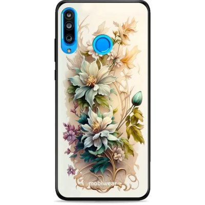 Pouzdro Mobiwear Glossy Huawei P30 Lite - G014G Krémové květy – Zboží Mobilmania