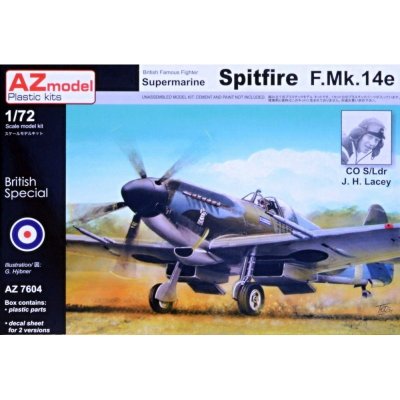 AZ model Spitfire F.Mk.14e J.H.Lacey 2x camo 7604 1:72