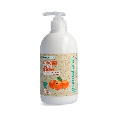 Greenatural Intimní mycí gel Sensitive mandarinka a aloe vera pH 5,5 BIO 500 ml