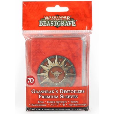 GW Warhammer Underworlds Beastgrave Grashrak's Despoilers Premium Sleeves – Zboží Živě