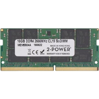 2-Power SODIMM DDR4 16GB 2666MHz CL19 MEM5604A