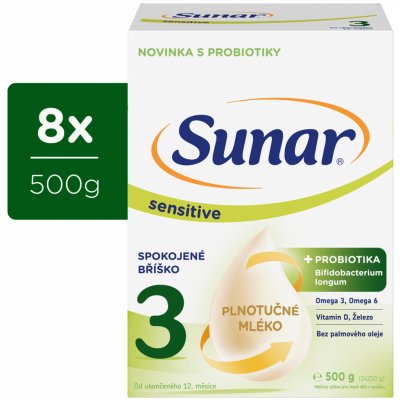 Sunar 3 Sensitive 8 x 500 g – Zboží Mobilmania