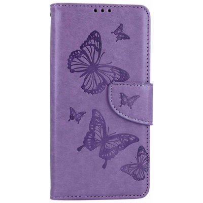 TopQ Xiaomi Redmi Note 12 knížkové Butterfly fialové