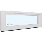 KNIPPING Plastové okno - 70 AD, 1500x500 mm, S, bílá Sklo: čiré – Zboží Mobilmania