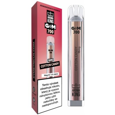 Aroma King Gem Bar COTTON CANDY 16 mg 700 potáhnutí – Zboží Dáma