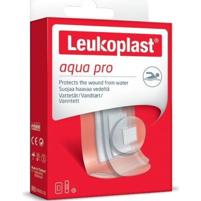 Leukoplast Aqua Pro náplast voděodolná 3 velikosti 20 ks