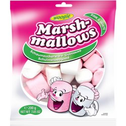 Woogie Marshmallows Pink White 200 g