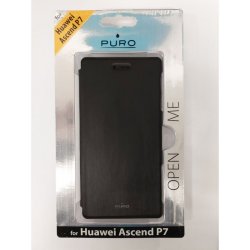 Pouzdro a kryt na mobilní telefon Huawei Pouzdro Puro Huawei Ascend P7 s přihrádkou na kartu