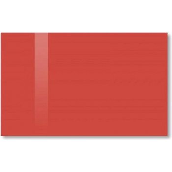 SOLLAU Skleněná magnetická tabule červená korálová 60 × 90 cm