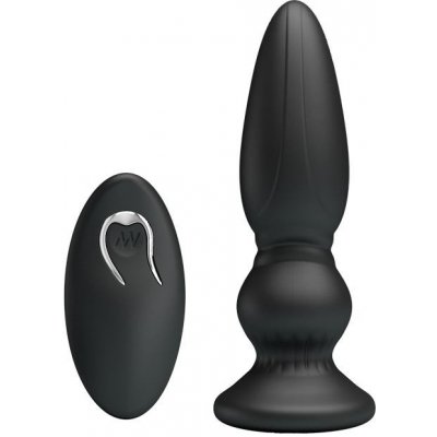 Mr. Play Powerfull Vibrating Vibrační anální kolík na dálkové ovládání černé – Zboží Dáma