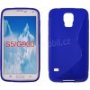 Pouzdro a kryt na mobilní telefon Pouzdro S-Case Samsung SM-G900 Galaxy S5 Modré