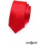 Avantgard Slim kravata Bílá Červená 551 758 – Zboží Mobilmania