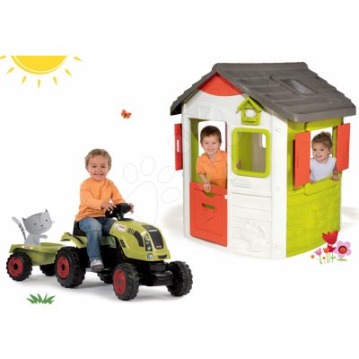 Smoby set domek Jura Lodge a traktor Claas GM 810500-17