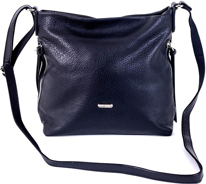 David Jones Paris Černá crossbody kabelka 6727-1A malé/střední