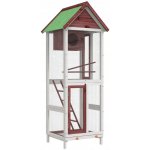VidaXl Klec pro ptáky mokka 60x58 5x160 cm masivní borovicové dřevo – Hledejceny.cz