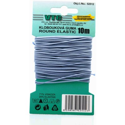 VTC Klobouková guma 1,2 mm - na kartě světle modrá – Zboží Dáma