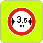Dopravní značka B15 - Zákaz vjezdu vozidel, jejichž výška přesahuje vyznačenou mez, zvýrazněná – Hledejceny.cz