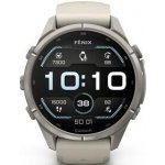 Garmin Fénix 9 Pro - 43 mm, AMOLED, Sapphire, Titanium, Fog Gray / Dark Sandstone 010-04335-86 – Zboží Mobilmania
