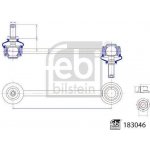 FEBI BILSTEIN Tyč/vzpěra, stabilizátor 183046