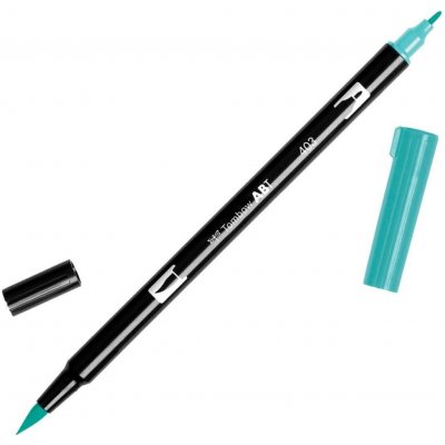 Oboustranný štětcový fix Tombow ABT DUAL - modrá Barva: 403 - Bright Blue – Sleviste.cz
