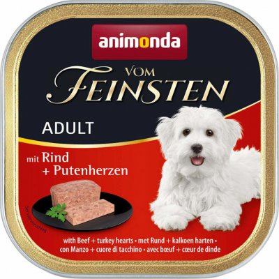 Animonda Vom Feinsten Classic Adult Dog hovězí a krůtí srdce 150 g – Zboží Mobilmania