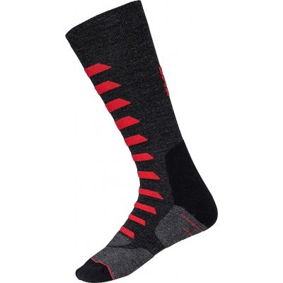 IXS ponožky Merino iXS365 X33406 šedo-červený – Hledejceny.cz