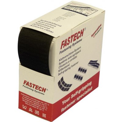 FASTECH® B50-STD-L-999910 pásek se suchým zipem, k našití, flaušová část, (d x š) 10 m x 50 mm, černá, 10 m – Hledejceny.cz
