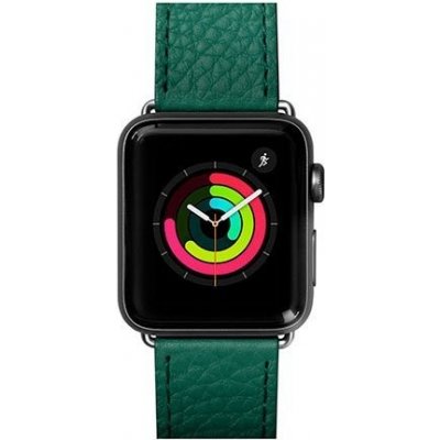 LAUT kožený řemínek Milano pro Apple Watch 44/42/45/49mm - Emerald, LAUT_AWL_ML_GN – Zboží Živě
