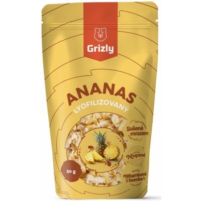 GRIZLY Ananas lyofilizovaný 50 g – Hledejceny.cz