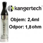 Kangertech CC/T2 Clearomizer 1,8ohm černý 2,4ml – Zboží Mobilmania